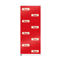 Personalised Name Christmas Wrapping Paper - Candy Cane Red