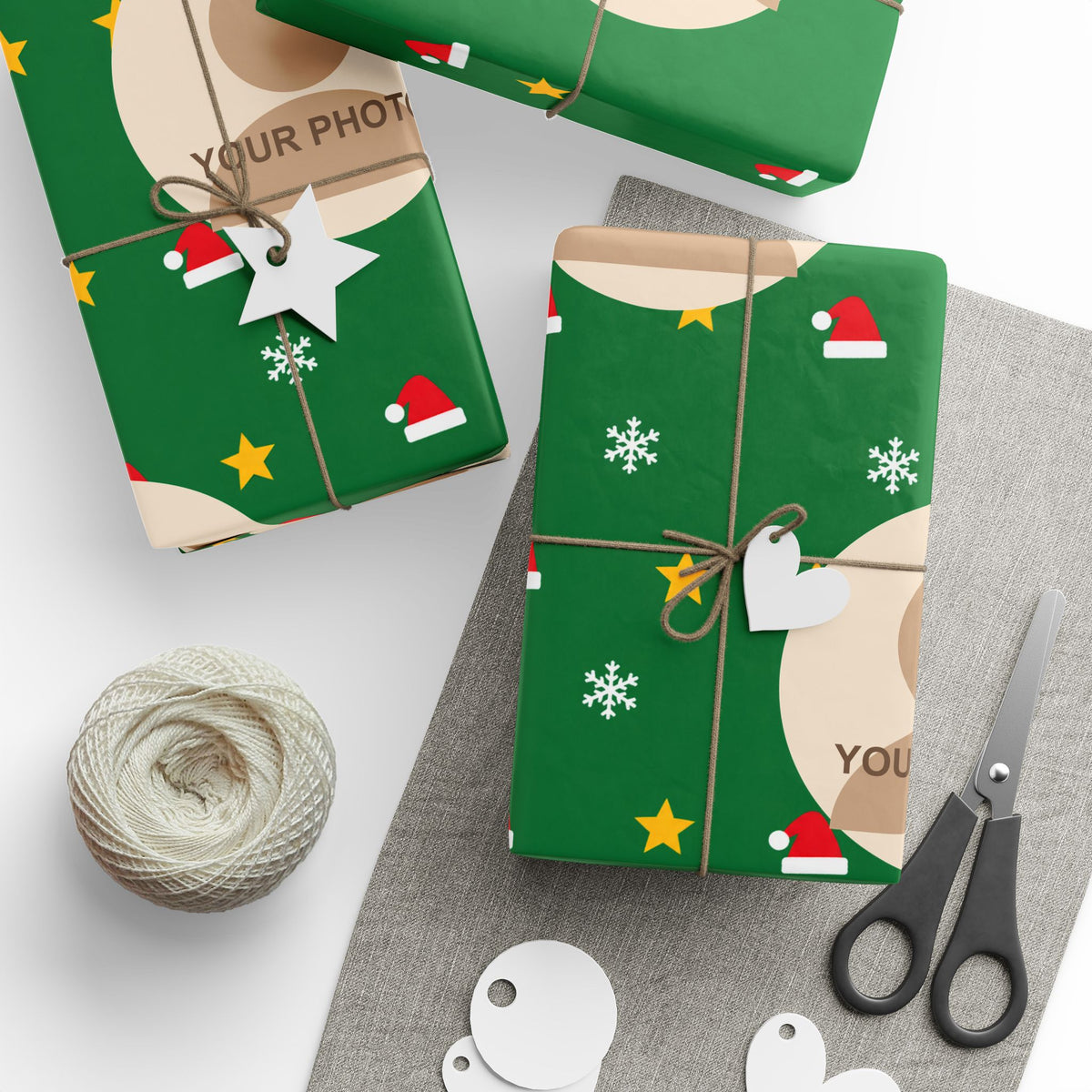 Personalised Face Photo Christmas Wrapping Paper