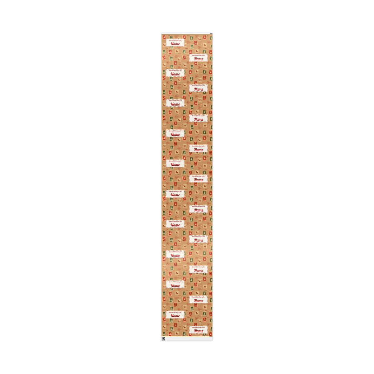 Personalised 'Special Delivery' Christmas Wrapping Paper - North Pole Kraft