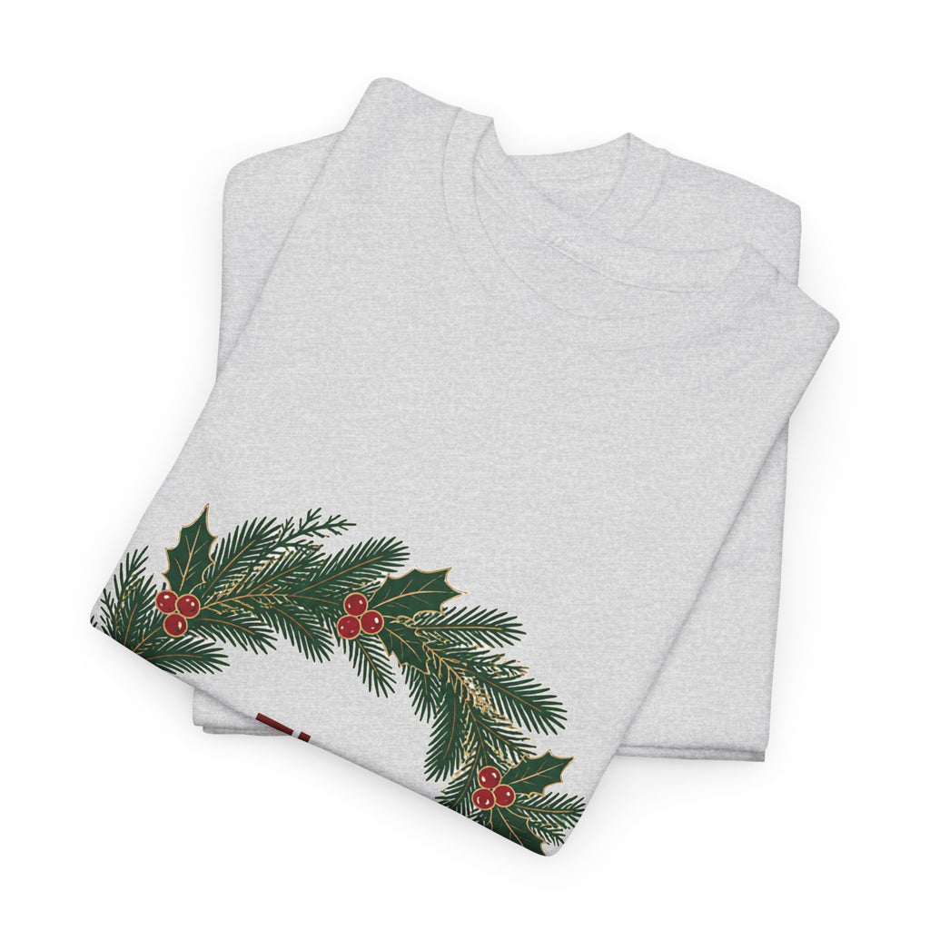 Classic Christmas Wreath Family Name Tee
