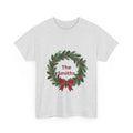 Classic Christmas Wreath Family Name Tee
